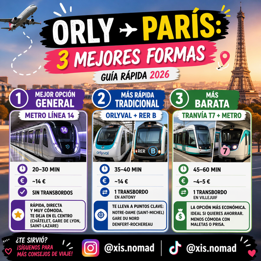 ✈️ Cómo Ir del Aeropuerto de Orly al Centro de París en 2026: La Guía Completa que Todo Viajero Necesita