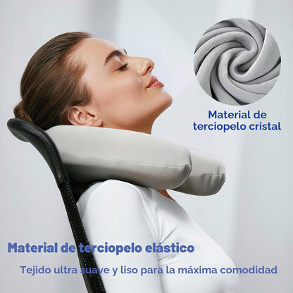 Almohada Viaje Rellenable con Antifaz y Tapones para Los Oídos