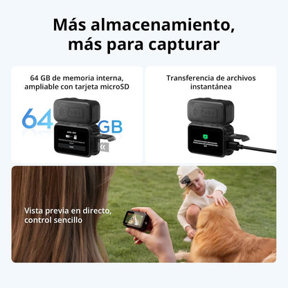 DJI Pack Estándar Osmo Nano (64 GB), cámara vlog 4K portátil, Sensor 1/1.3″