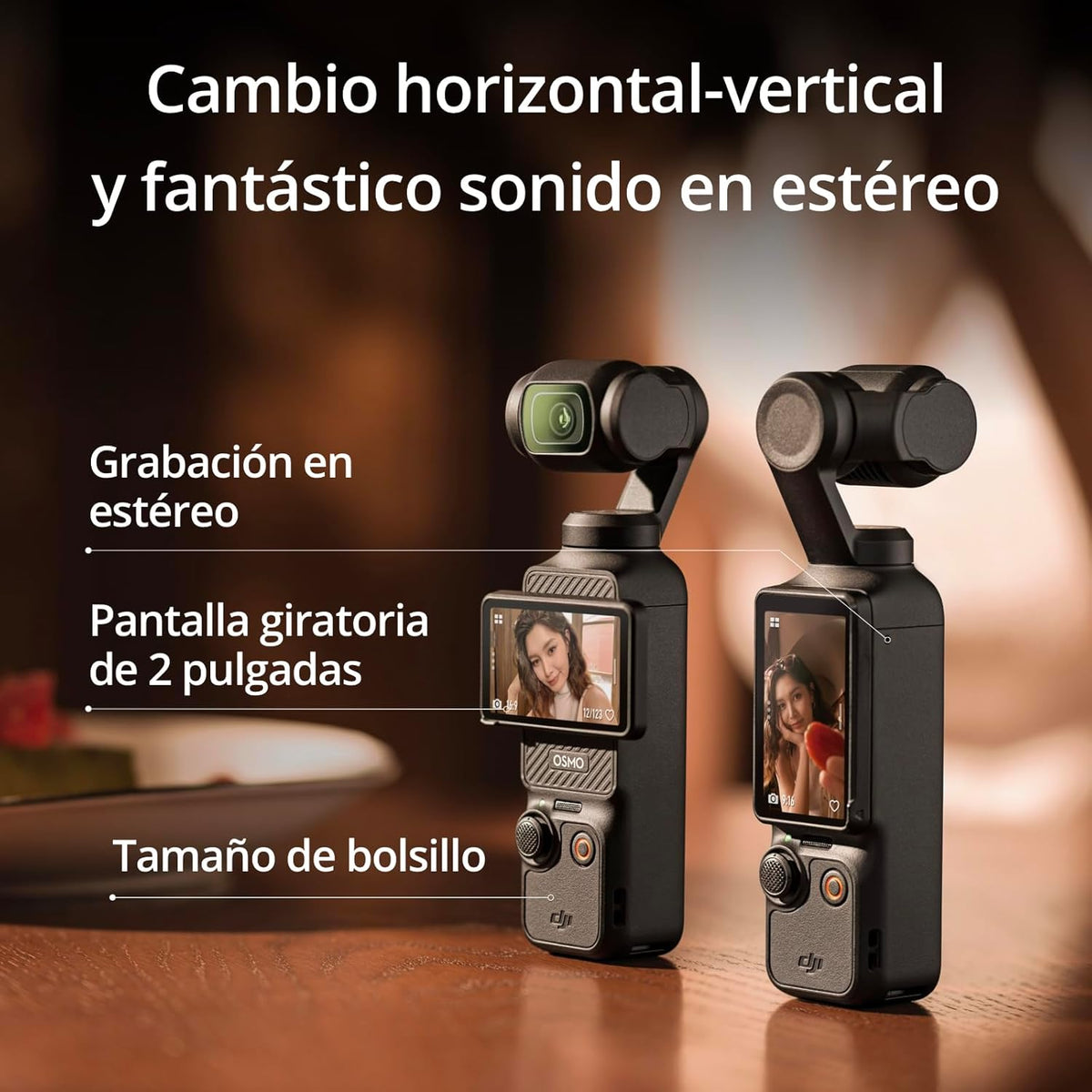 DJI Osmo Pocket 3, cámara con CMOS 1'' y vídeo 4K/120 fps