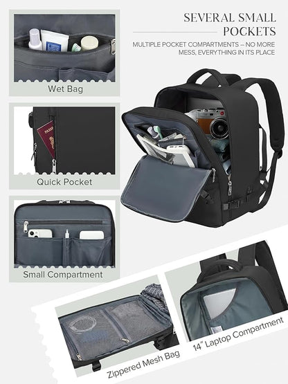 Hayayu Mochila 40x30x20, Mochilas Cabina para Ryanair 40x20x30cm