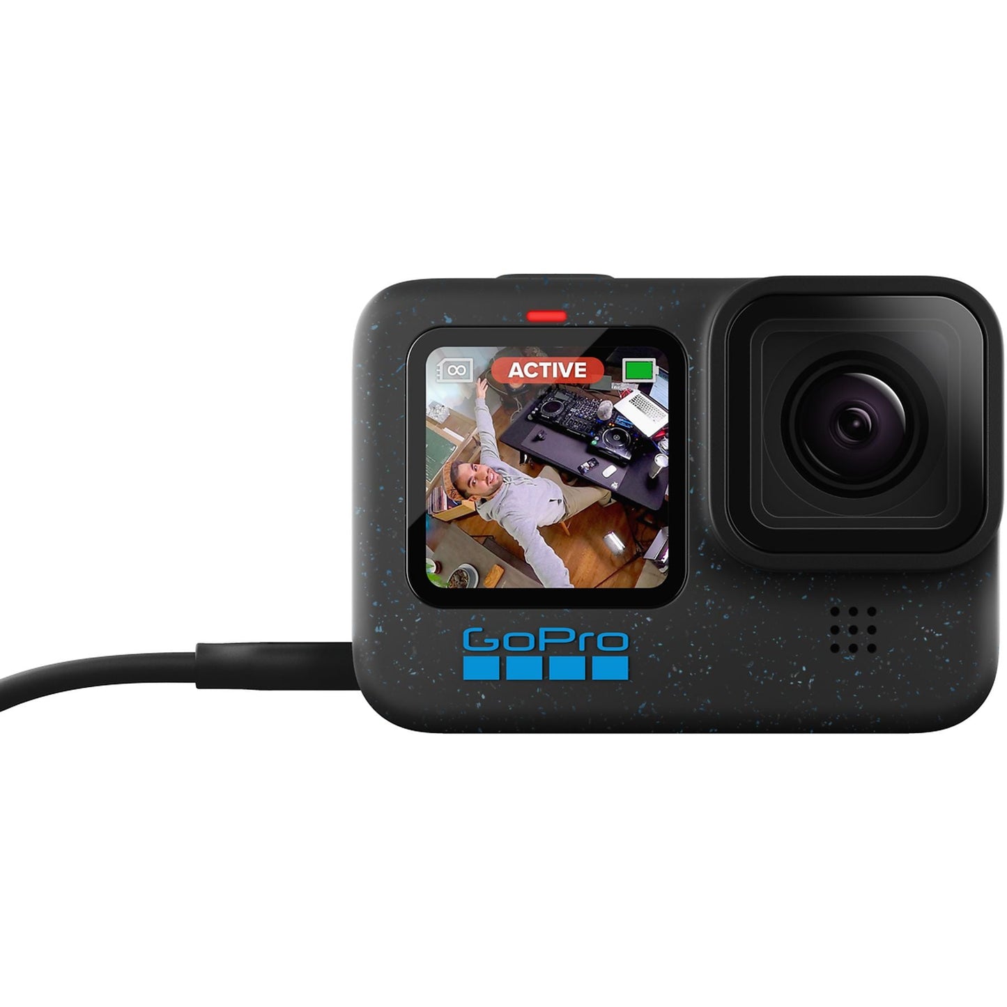Cámara deportiva - GoPro Hero 12, HyperSmooth, 27 megapixels, 5.3K, HDR, Sumergible hasta 10m, Cámara lenta, Negro