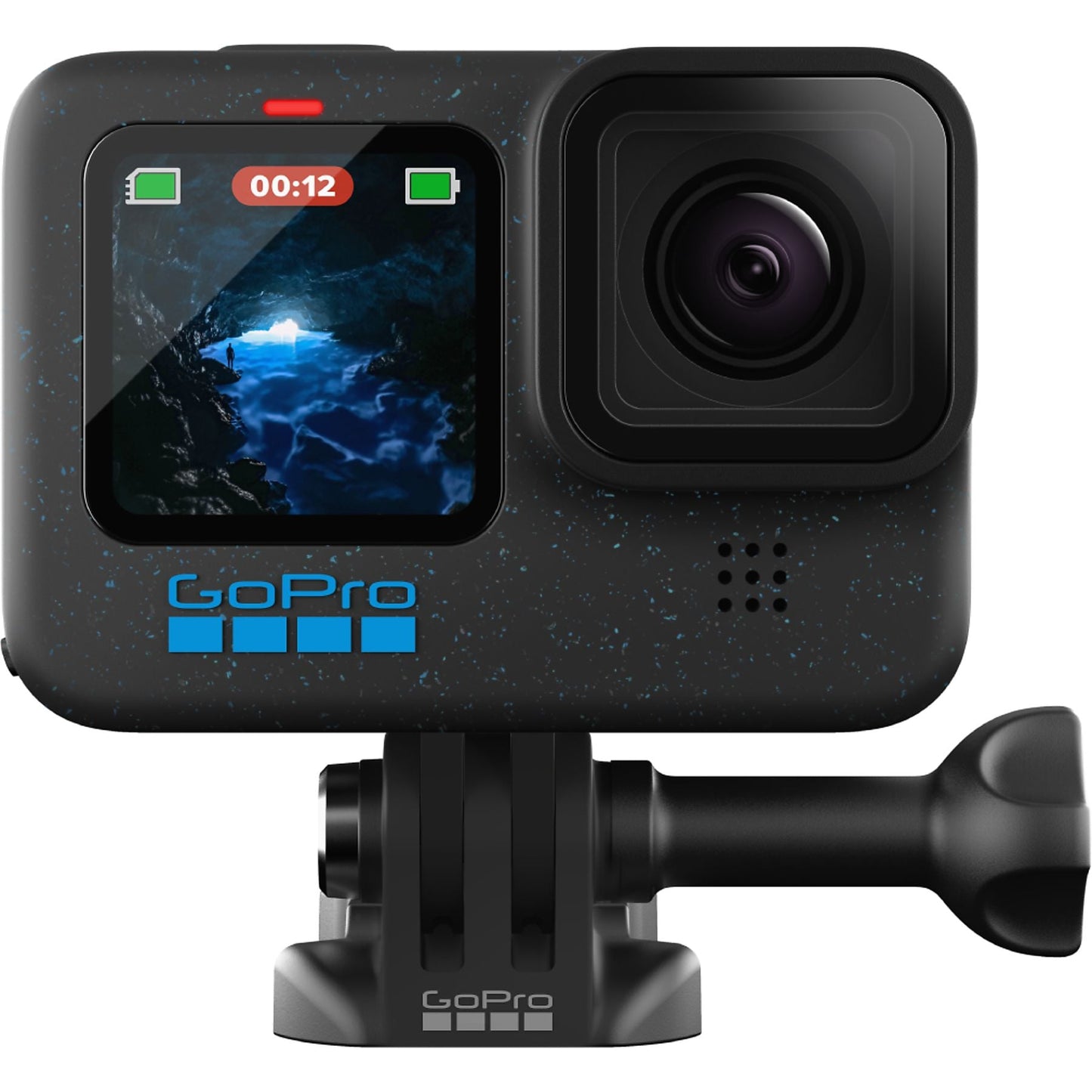 Cámara deportiva - GoPro Hero 12, HyperSmooth, 27 megapixels, 5.3K, HDR, Sumergible hasta 10m, Cámara lenta, Negro