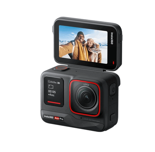 Cámara deportiva - Insta360 Ace Pro Standalone, Sensor 1/1.3", 48 mpx, Pantalla 2.4", 8K y 4K, Negro