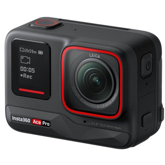 Cámara deportiva - Insta360 Ace Pro Standalone, Sensor 1/1.3", 48 mpx, Pantalla 2.4", 8K y 4K, Negro