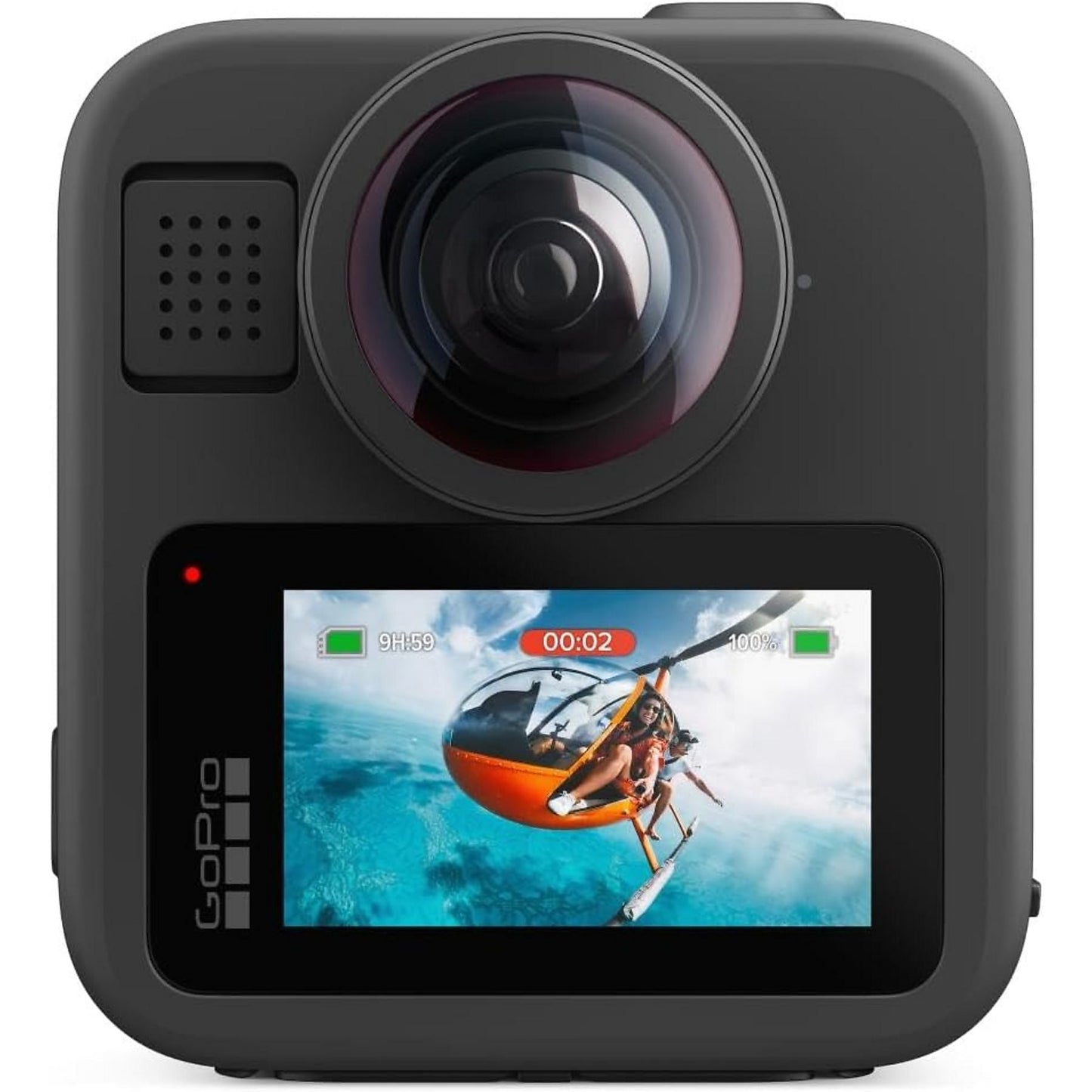 Cámara deportiva - GoPro MAX2, Vídeos 8K 360°, Fotografías 29 MP, Sumergible hasta 5m, Micrófono, Wi-Fi, Negro