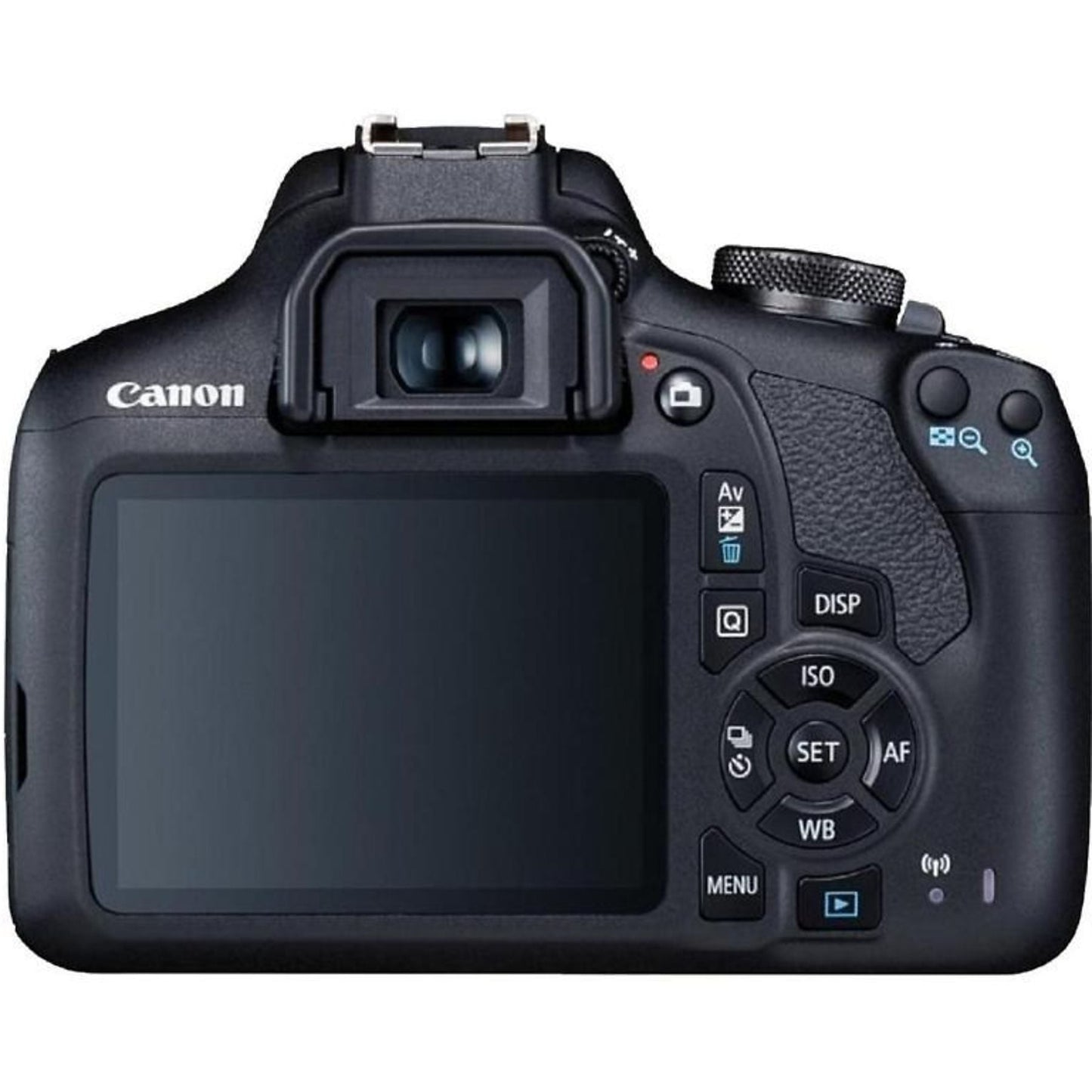 Kit cámara réflex - Canon EOS 2000D, 24.1 MP CMOS APS-C, Vídeo Full HD, Negro + Objetivo Canon EF-S 18-55 mm f/3.5-5.6 DC III